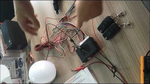 how to test remote central lock turning light output and test manual lock or unlock car door?