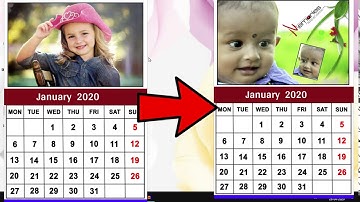 Make a  Simple & Beautiful Calendar Design in Photoshop in Hindi