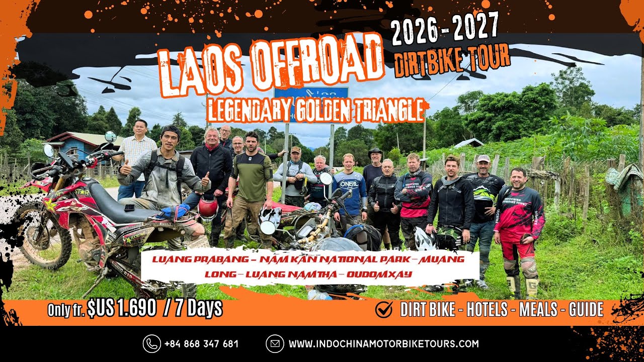 Northern Laos Wilderness Motorbike Expedition - Official Tour Video