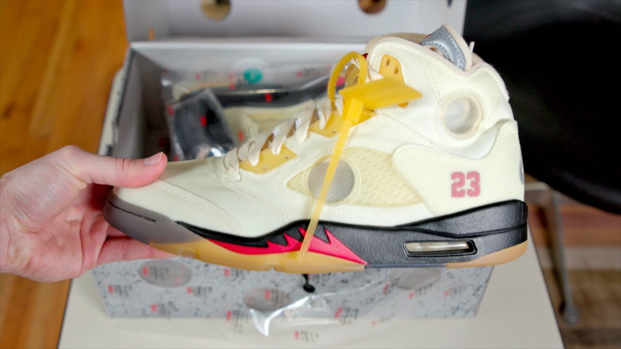 air jordan 5 off white sail