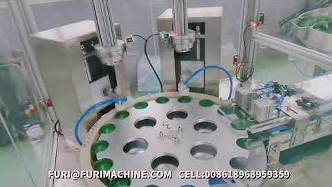 Cap stopper lid tapa closure wadding lining foil inserting machine with UV light sterilization