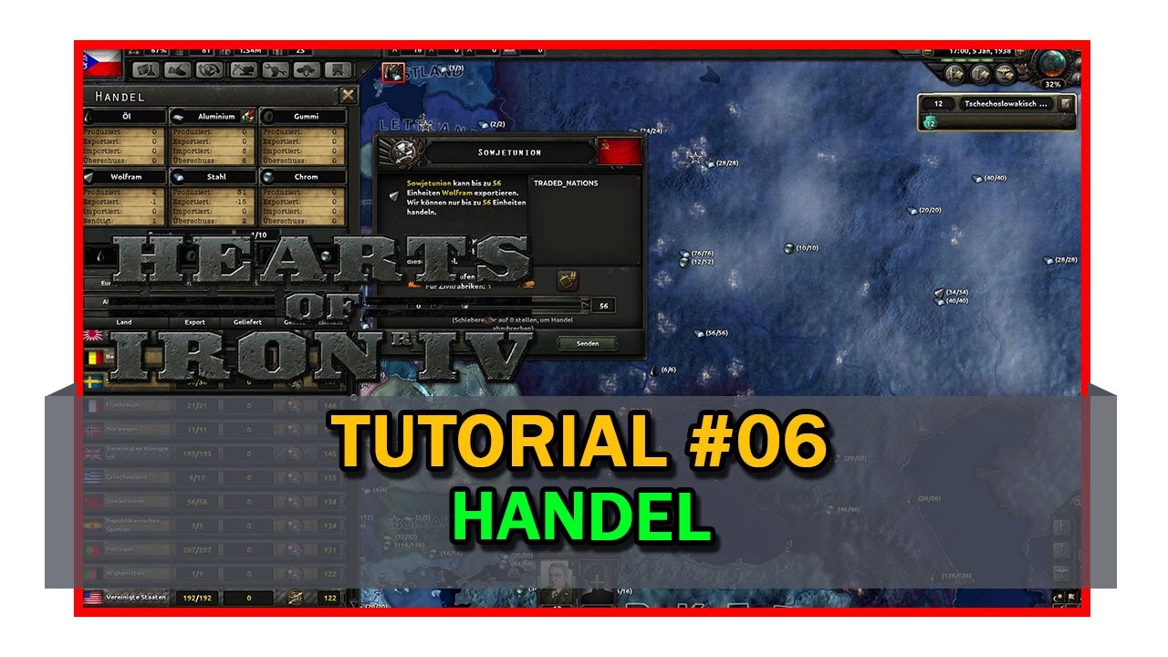 Hearts of Iron IV (4) Tutorial 6 - Handel Deutsch / German - YouTube