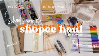 AFFORDABLE SHOPEE SCHOOL SUPPLIES HAUL🧡Back to School GIVEAWAY|Stationery & Online Class Essentials