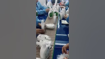 Body lotion shampoo bottle automatic filling capping machine with sleeve shirnking sealing machine