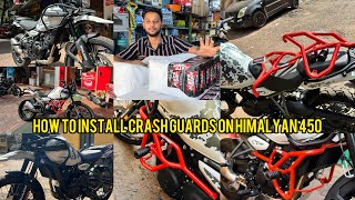 Royal Enfield Himalyan 450 | Crash Guard Installation | Moto Torque | Best | Vlog 25