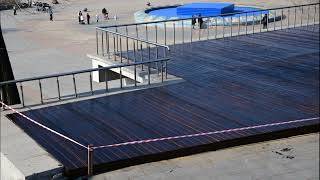 Во Владивостоке закончили обновление сцены у амфитеатра на набережной Спортивной гавани