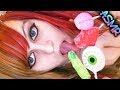 ASMR ? Lollipop Licking ? Zombie Body Parts, Mouth Sounds, Eating, Chewing, Food, Candy, Yummy ?