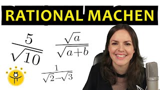 WURZELN Nenner rational machen – binomische Formel, vereinfachen, mit Variablen