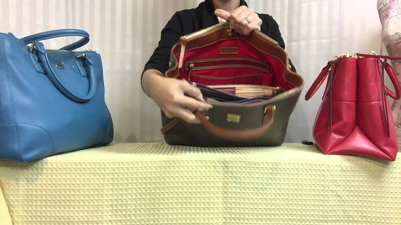 Tote Handbag Comparison: Michael Kors, Coach Borough, Dooney Willa, Tory  Burch Robinson - YouTube