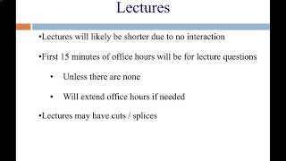 Database Systems (Spring 2020) - Lecture 15 Part 1 - Announcements