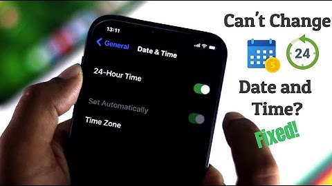 Set automatically date and time greyed out iPhone! [Can