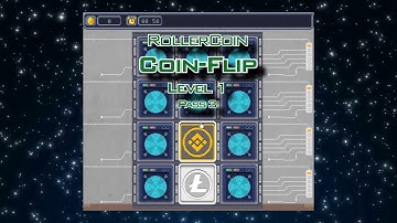 Playing RollerCoin Coin Flip Game (Level1 Pass3)