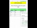 LOG Excel Function | LOG Formula In Excel #excel #excelformula #excelfunctions #log #base