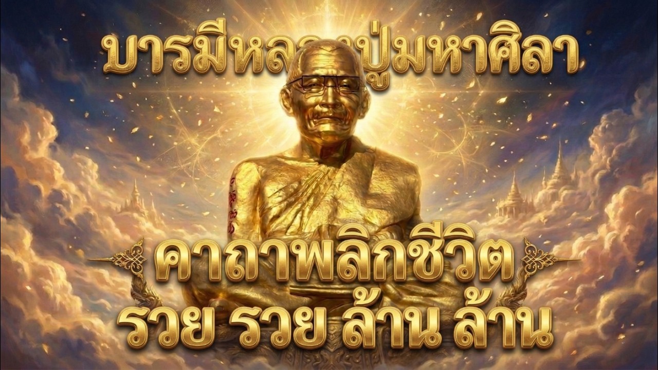 สวดคาถาพลิกชีวิต บารมีหลวงปู่มหาศิลา รวย รวย ล้าน ล้าน เปิดทางทรัพย์ รับความเจริญรุ่งเรือง