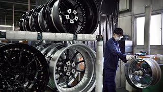 Process of making Wheel Rim. Japan's Wheel Rim factory where you can feel the craftsmanship