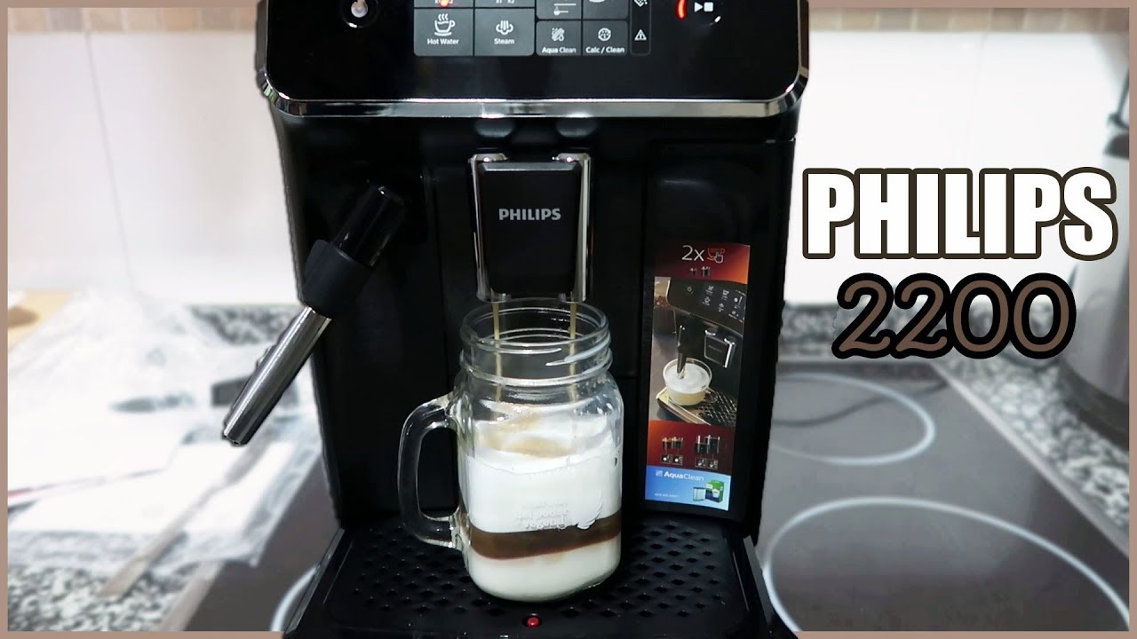 Cafetera Philips Series 2200 EP2231 super automática negra expreso