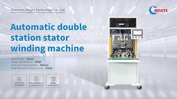Dual station automatic BLDC stator winding machine