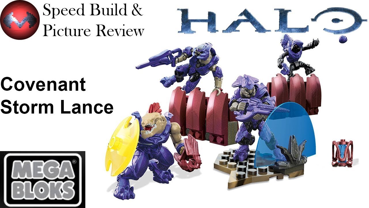 Halo - Covenant Storm Lance - Mega Bloks Speed Build and Picture Review