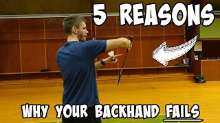 Badminton  5 REASONS why YOUR BACKHAND FAILS