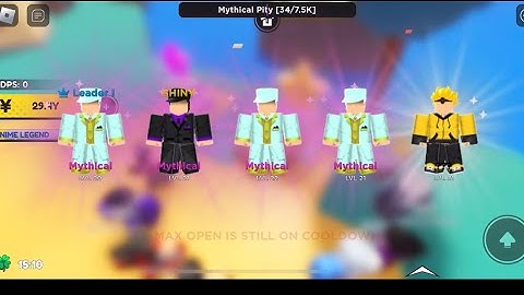 1 max open every map - Anime Fighters Simulator