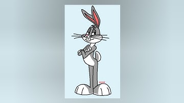 How to Draw Bugs Bunny in MS Paint | Bugs Bunny | Rabbit | Art | MS Paint | How to Draw in PC