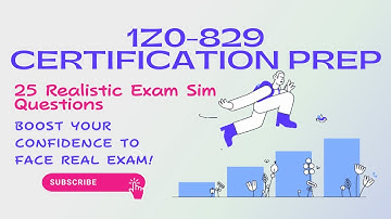 1Z0-829 preparation | 1Z0-829 practice tests | Java 17 certification | @java-beanz