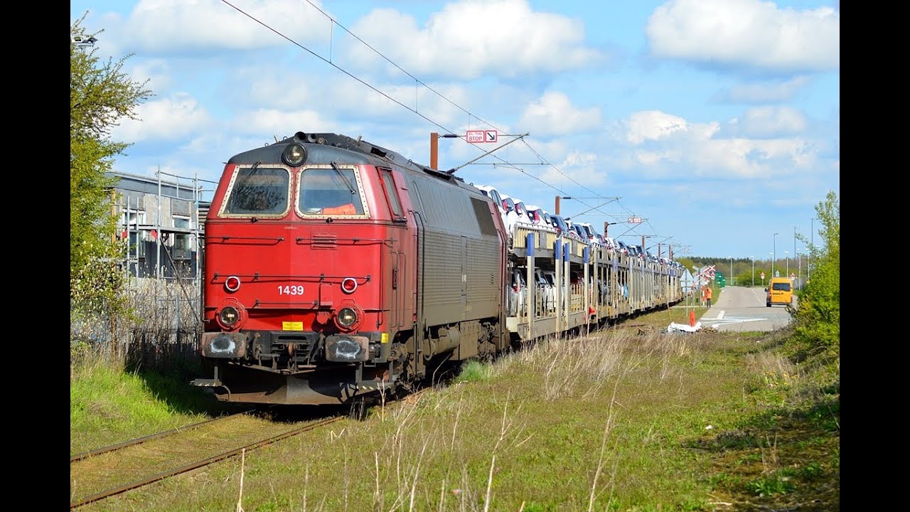 MZ 1439 med det første Captrain biltog til Ringsted 30-04-2015