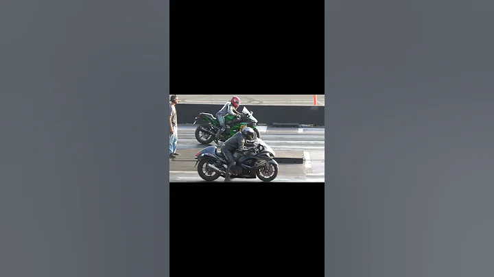 Ninja H2 SX vs Hayabusa - superbikes #drag racing