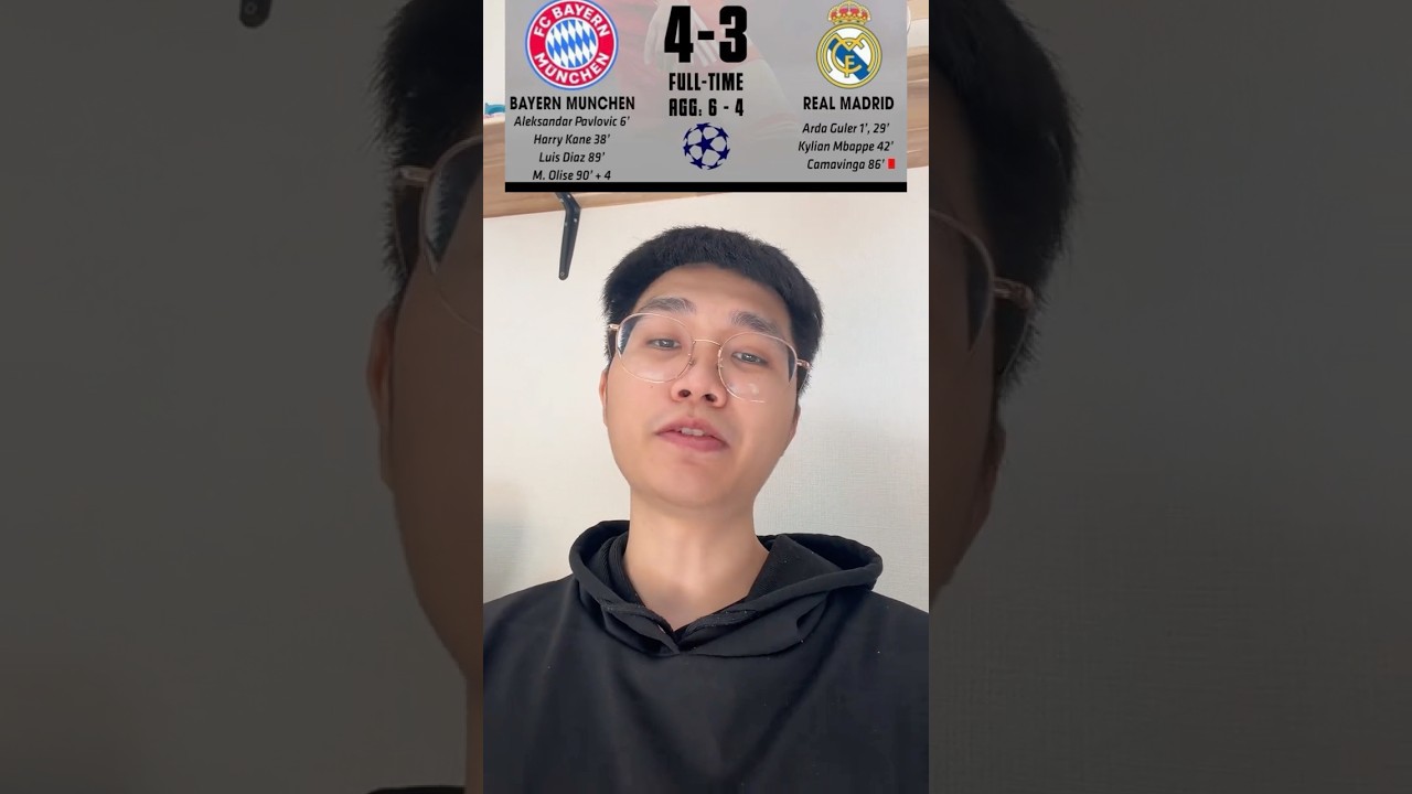 Nhà vua lại thêm 1 năm trắng tay Real 3-4 Bayer #haidang24 #realmadrid #bayernmunich