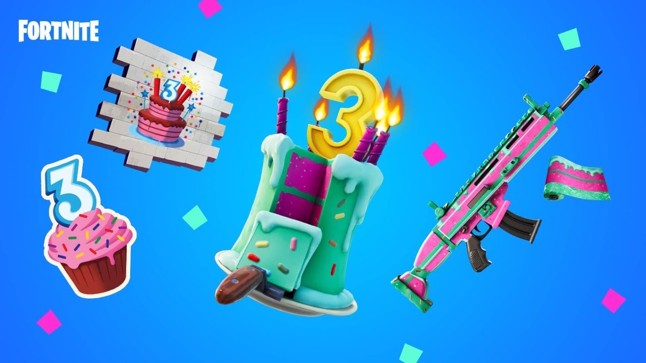 New Fortnite Birthday challenges/Fortnite 3rd Birthday Rewards 2020