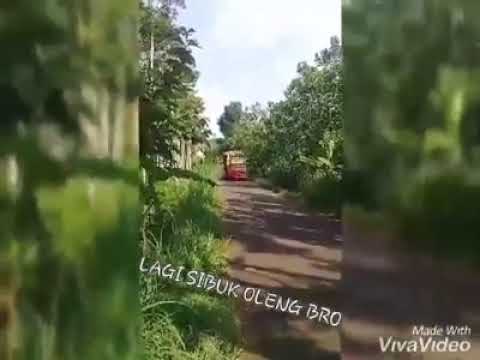 2 truk  oleng muat  kayu  jalur desa condong temor YouTube