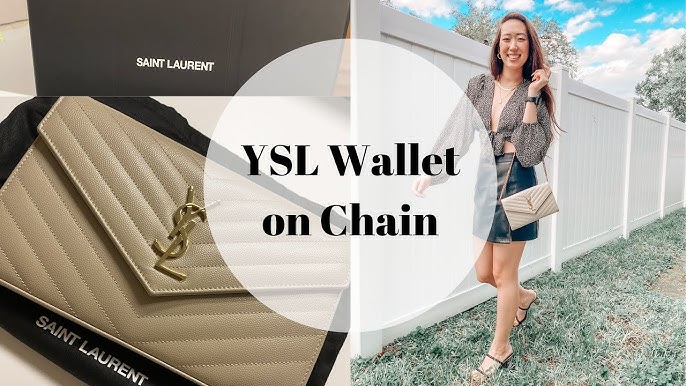 Saint Laurent Envelope Chain Wallet Review 