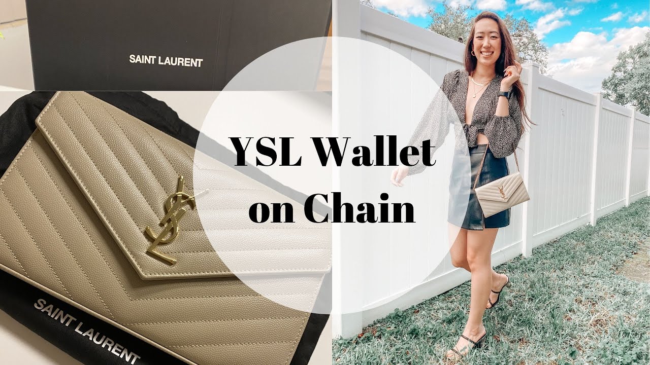 Saint Laurent Monogram Wallet-on-Chain Unboxing + Review 