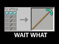 Minecraft wait what meme part 63 (Crafting Big Pickaxe)