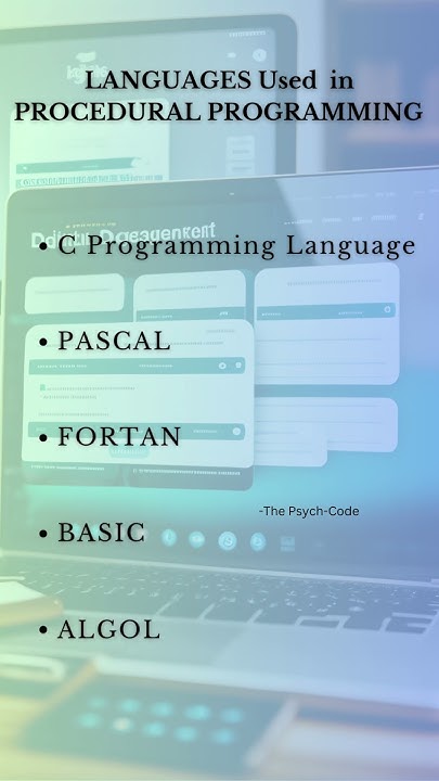 Languages used in procedural programming. #shortvideo #shorts #coding ...
