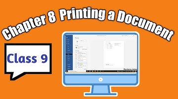 Chapter 8 Printing a Document Class 9