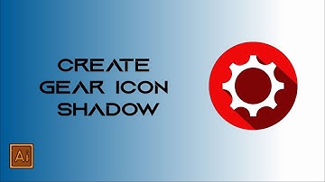 How to create gear\setting icon shadow | simple steps 2minutes|adobe illustrator tutorial beginners