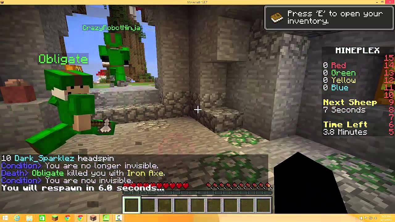 Obligate and damanowen Hack on Mineplex - Sheephunt