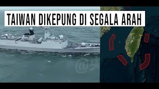 ROMBONGAN KAPAL PERANG CHINA MULAI KEPUNG PULAU TAIWAN