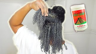 CLUMP your natural hair curls &amp; reduce frizz | Bentonite Clay Mask low porosity type 4 wash day