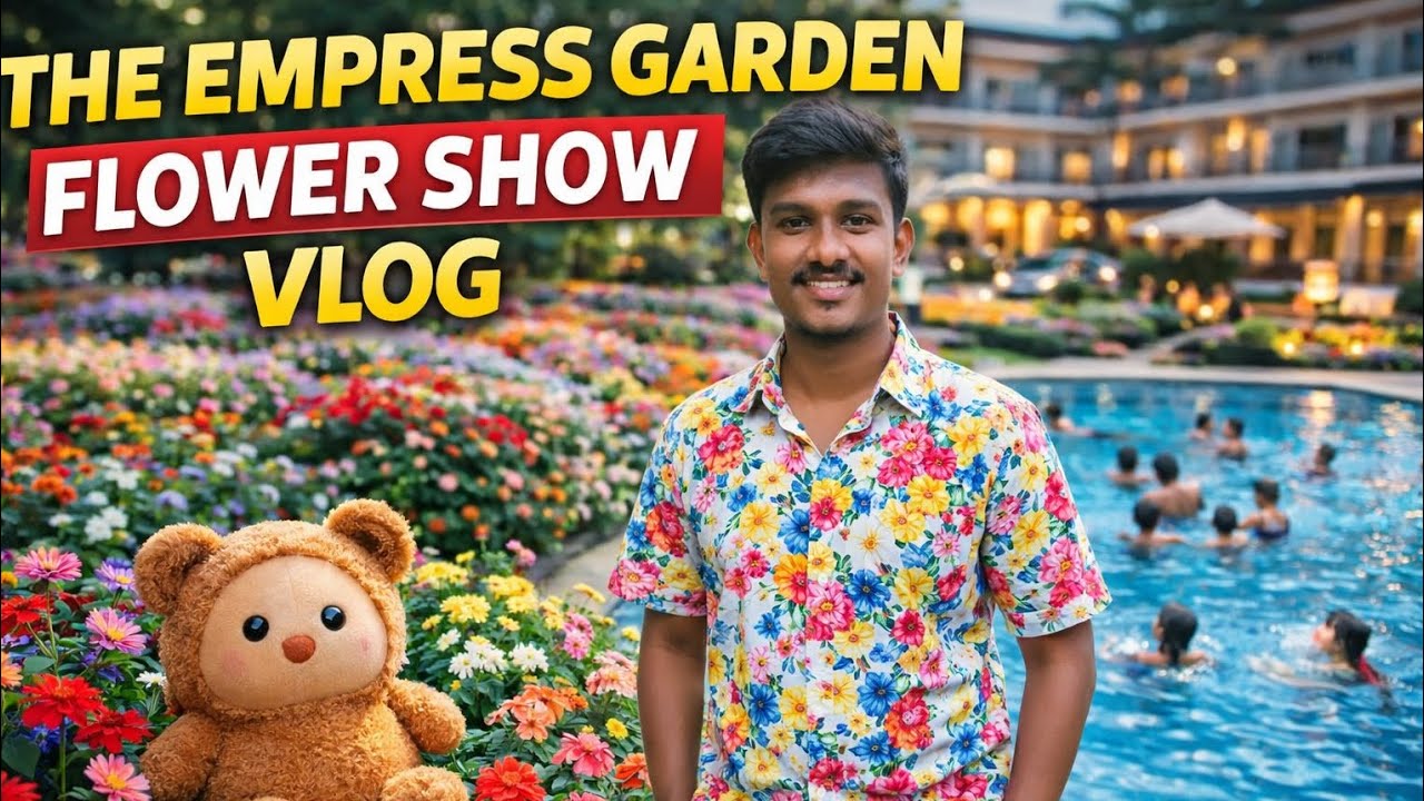 Empress Garden Flower Show Pune 🌼 | Full Tour, Pool Fun & Flowers Vlog l 