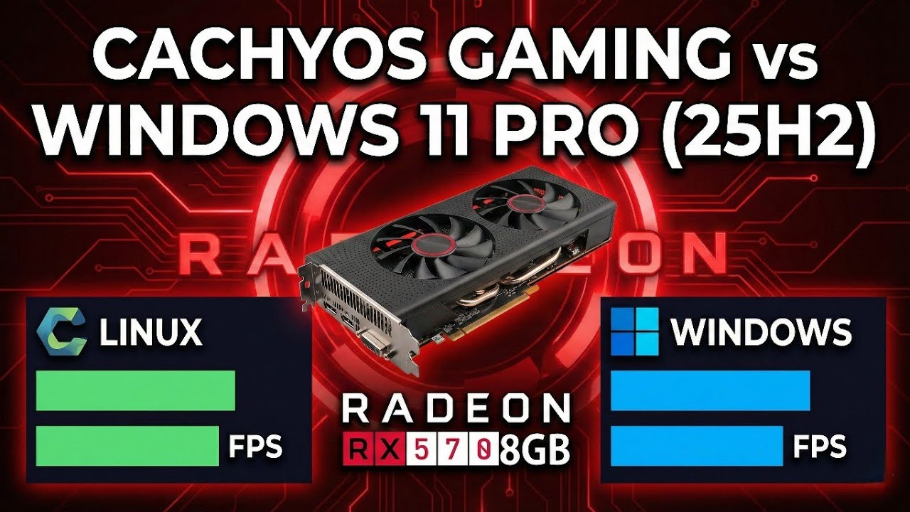 RX 570 Linux CachyOS VS Windows 11 Pro Gaming Test - YouTube