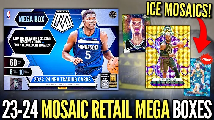 NEW ICE MOSAICS! 😮🔥 2023-24 Panini Mosaic Basketball Retail Mega Box Review x3 (Target)