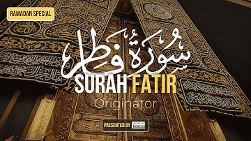 35) Surah Fatir سورة فاطر - RAMADAN SPECIAL - Talha Academy Live