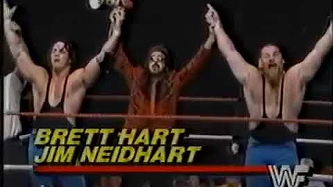 Hart Foundation  vs  Leaping Lanny Poffo Don Drigg...