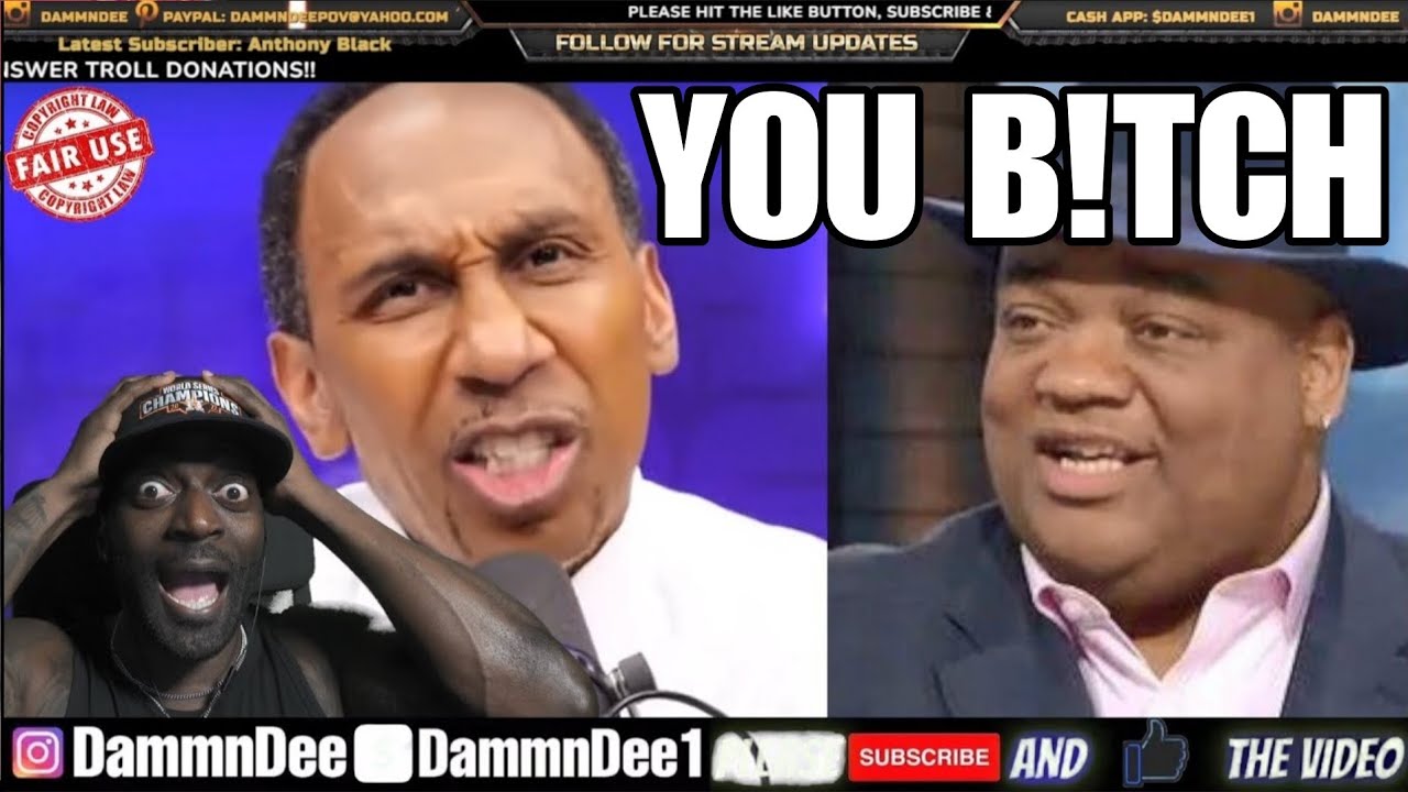 STEPHEN A SMITH GOES OFF & CALLS JASON WHITLOCK A B!TCH!!! - YouTube