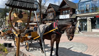 Zakopane Krupówki walk - Piłsudski Park Sokół cinema the cheapest pharmacy in Zakopane