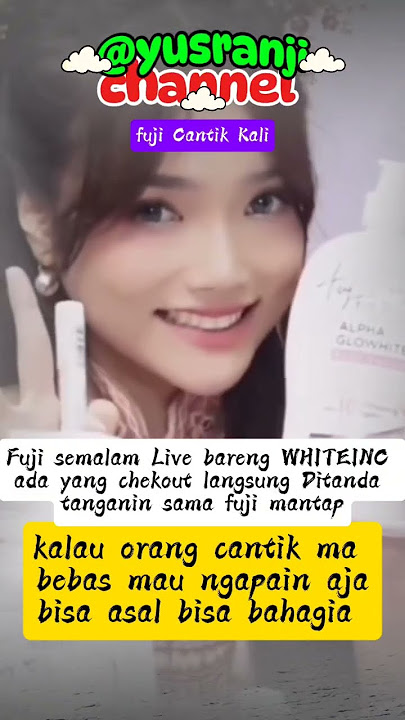 Fuji semalam Live bareng WHITEINC ada yang chekout langsung Ditanda tanganin sama fuji Mantap #fuji