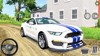 Ford Mustang Car Driving - BeamNg Drive - Car Games Pc Gameplay [Logitech g29] screenshot 5