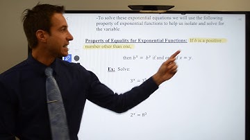 Solving Exponential Equations and Inequalities Part 1